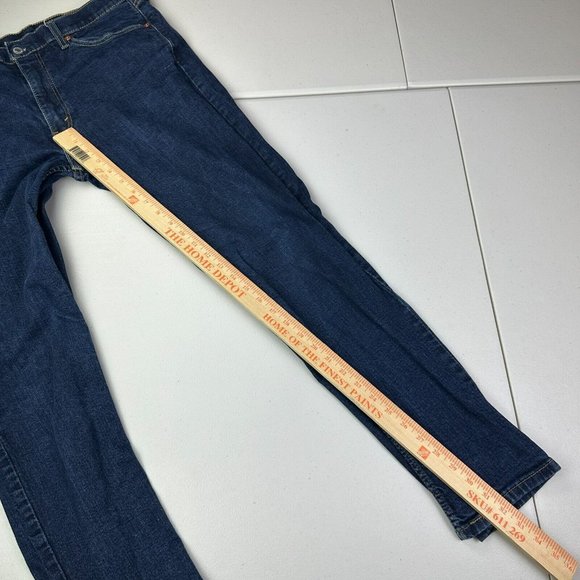 Levi's 514 Mens Jeans Size 36x32 Regular Straight Mid Rise Actual Size (34x32) - Picture 10 of 11